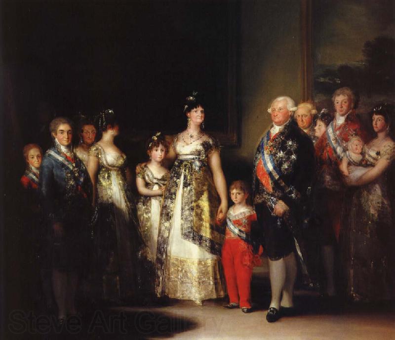 Francisco Goya karl iv med sin familj Germany oil painting art